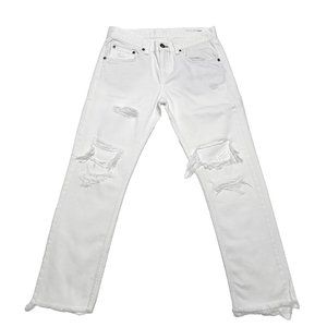 Rag & Bone Women's Ripped Jeans - White | 25